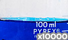 「化粧品用色素 青色205号 アルファズリンFG」の水溶希釈例（10000倍）