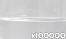 「ハイレッドCR-N （アカキャベツ色素）」の水溶希釈例（100000倍）